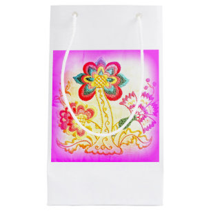 sac cadeau de palmier rose