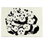 Sac cadeau de Panda drôle (Devant)