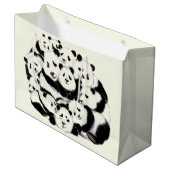 Sac cadeau de Panda drôle (Devant Angle)