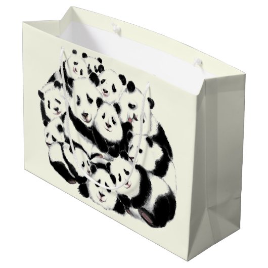 Sac cadeau de Panda drôle (Dos Angle)