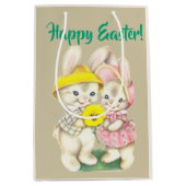 Sac cadeau de Pâques à thème lapin parfait pour le (Devant)