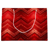 Sac cadeau de Parties scintillant de Noël rouge (Devant)