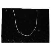 Sac cadeau de Parties scintillant noire de luxe av (Dos)