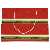 Sac cadeau de pastèque rouge vif (Devant)