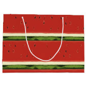 Sac cadeau de pastèque rouge vif (Dos)