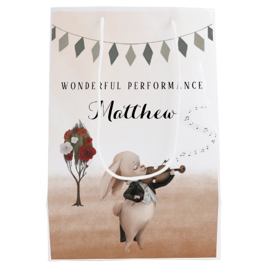 Sac cadeau de performance de violon merveilleux (Dos)