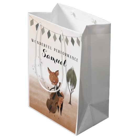 Sac cadeau de performances de Cellist merveilleux (Dos Angle)