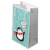 Sac cadeau de pingouin (Dos Angle)