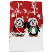 Sac cadeau de pingouins de Noël mignons (Devant)