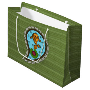 Sac cadeau de poisson d'or