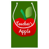 Sac cadeau de pomme pour l'enseignant (Dos)