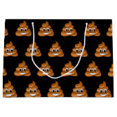 Sac cadeau de Poop Emoji souriant (Devant)