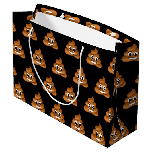 Sac cadeau de Poop Emoji souriant (Dos Angle)