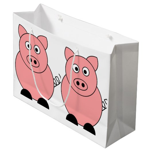 Sac cadeau de porc (Devant Angle)