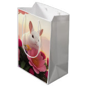 Sac cadeau de printemps de la fleur de lapin de pr (Dos Angle)