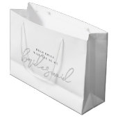 Sac cadeau de proposition de demoiselle d'honneur  (Devant Angle)