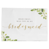 Sac cadeau de proposition demoiselle d'honneur de  (Dos)