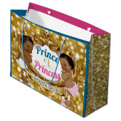 Sac cadeau de révélation de genre Prince ou Prince (Devant Angle)