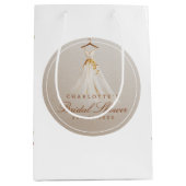 Sac Cadeau de Robe de Fête de Fiançailles Fleurs R (Devant)