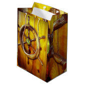 Sac cadeau de roue de direction de bateau (Dos Angle)