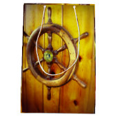 Sac cadeau de roue de direction de bateau (Dos)