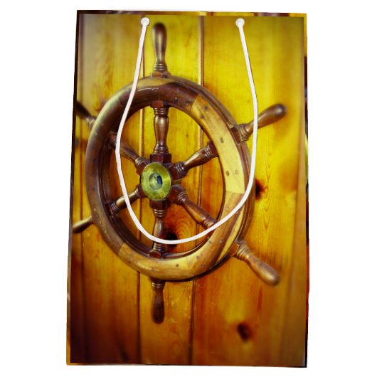 Sac cadeau de roue de direction de bateau (Dos)