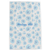 Sac cadeau de sable bleu aquatique (Devant)