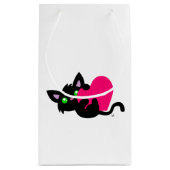 Sac cadeau de Saint Valentin Kitty noir (Dos)