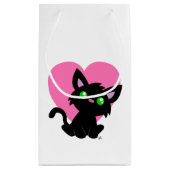 Sac cadeau de Saint Valentin Kitty noir (Dos)
