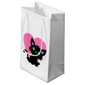 Sac cadeau de Saint Valentin Kitty noir (Dos Angle)