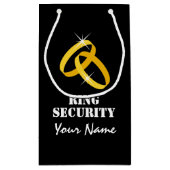 Sac cadeau de sécurité pour porte-bague mariage (Dos)