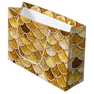 Sac cadeau de sirène Parties scintillant or brilla