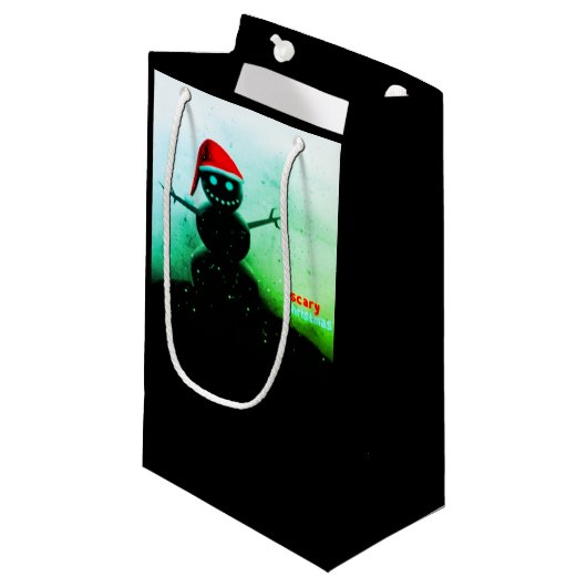 Sac cadeau de Snowman effrayant (Devant Angle)