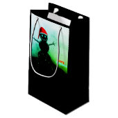 Sac cadeau de Snowman effrayant (Dos Angle)