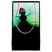 Sac cadeau de Snowman effrayant (Devant)