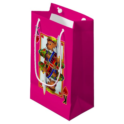 Sac cadeau de Teddy Bear King of Hearts (Devant Angle)