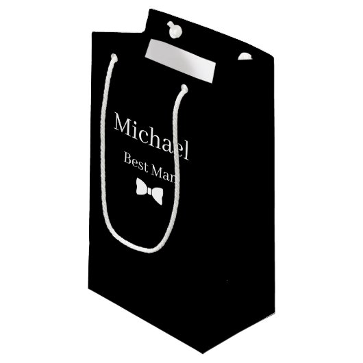 Sac cadeau de témoin de mariage (Devant Angle)