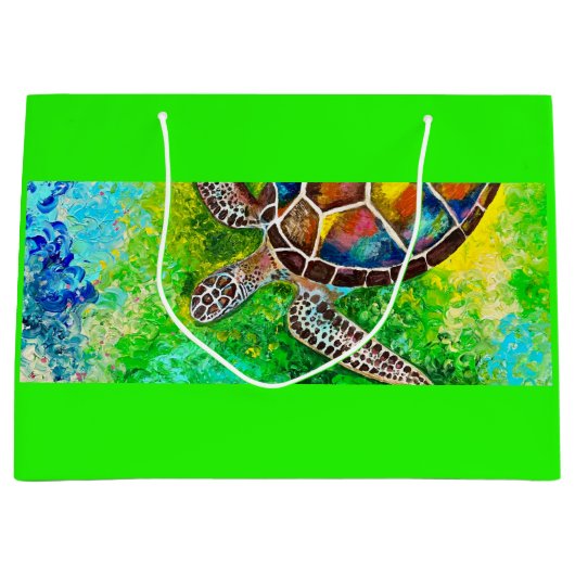 Sac cadeau de tortue (Devant)
