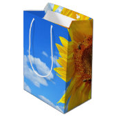 Sac cadeau de tournesol avec abeilles (Dos Angle)