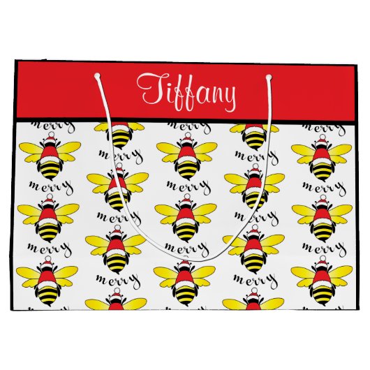 Sac cadeau de vacances à abeilles (Dos)