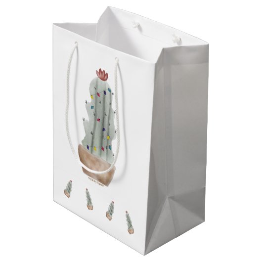 Sac cadeau de vacances Cactus (Dos Angle)