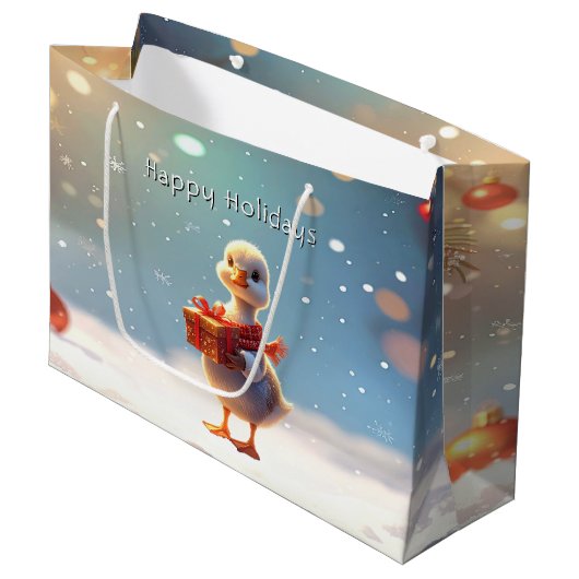 Sac cadeau de vacances Petit Canard (Devant Angle)