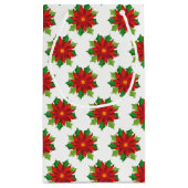 Sac cadeau de vacances Poinsettias (Dos)