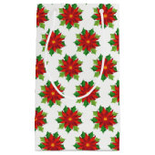 Sac cadeau de vacances Poinsettias (Devant)