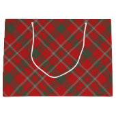 Sac cadeau de vacances Red Green Plaid (Devant)