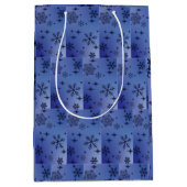 Sac cadeau de vacances Snowflake moyen (Devant)