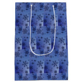 Sac cadeau de vacances Snowflake moyen (Dos)
