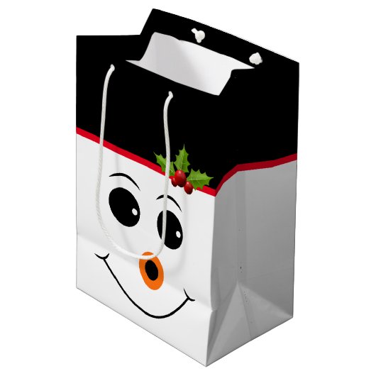 Sac cadeau de vacances Snowman (Devant Angle)