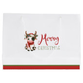 Sac cadeau de vache de Noël joyeux (Dos)
