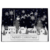 Sac cadeau de village de Noël (Devant)